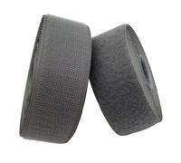 mit Haken und Schleifen, Ruban adhésif à coudre à crochets et boucles, 3.8 à 10cm de largeur, 2m de longueur, gris, 2 pièces for vêtements, chaussures, sacs, bricolage(Grey,3.8cm x 2m)