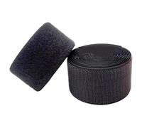 mit Haken und Schleifen, Ruban adhésif à coudre à crochets et boucles, 3.8 à 10cm de largeur, 2m de longueur, gris, 2 pièces for vêtements, chaussures, sacs, bricolage(Dark gray,5cm x 2m)