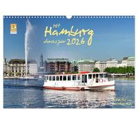 Mit Hamburg durchs Jahr 2026 (Wandkalender 2026 DIN A3 quer), CALVENDO Monatskalender: Wunderschöne Ansichten der Stadt Hamburg