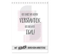 Mit Humor durch den Arbeitstag (Tischkalender 2026 DIN A5 hoch), CALVENDO Monatskalender: Wer lacht, hat noch Reserven