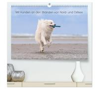 Mit Hunden an den Stränden von Nord- und Ostsee (hochwertiger Premium Wandkalender 2026 DIN A2 quer), Kunstdruck in Hochglanz: Hunde aller Altersklassen genießen das Strandleben.