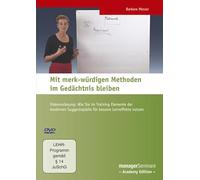 Mit Merk-würdigen Methoden Gedächtnis bleiben: Videovorlesung: Wie Sie im Training Elemente der modernen Suggestopädie für bessere Lerneffekte nutzen [Import]