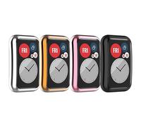 Mit Ultradünne Displayschutz Kompatibel für Huawei Watch Fit/Fit New/Fit Special Edition Schutzhülle, TPU All-Around Schutzhülle für Huawei Fit Zubehör (4er Pack)