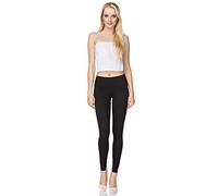 MITAAMI - Legging Long pour Femme - Coton de qualité/Durable - Taille Haute ou Normale - Grandes Tailles - Noir -54 Taille Haute