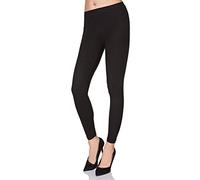 MITAAMI - Legging Long pour Femme P25 - très Doux/Confortable - Grandes Tailles - Taille 36 - Noir