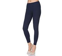 MITAAMI - Legging Long pour Femme P25 - très Doux/Confortable - Grandes Tailles - Taille 40 - Bleu Marine