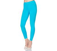 MITAAMI - Legging Long pour Femme P25 - très Doux/Confortable - Grandes Tailles - Taille 44 - Turquoise