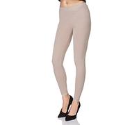 MITAAMI - Legging Long pour Femme P25 - très Doux/Confortable - Grandes Tailles - Taille 50 - Beige