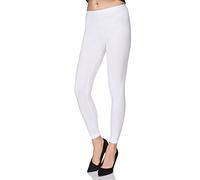 MITAAMI - Legging Long pour Femme P25 - très Doux/Confortable - Grandes Tailles - Taille 54 - Blanc