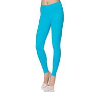 MITAAMI - Legging Taille Haute - Femme - Taille Gainante/Effet Amincissant - Grande Taille - Taille 42 - Turquoise