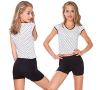 MITAAMI - Short de Yoga/Sport - Coton très Doux/Extensible - Tailles 36 à 50 - PSL5 - Noir - 36