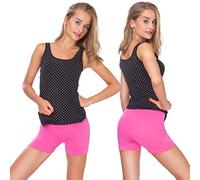 MITAAMI - Short de Yoga/Sport - Coton très Doux/Extensible - Tailles 36 à 50 - PSL5 - Rose pâle - 42
