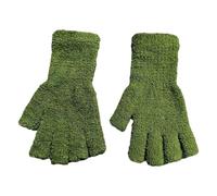 Mitaine Enfant Hiver, Pours Extra Longs en Polaire Tissée pour l'hiver Thermiques sans Doigts Adaptées Garçons Et Filles Confort Quotidien Et Activités Extérieures (Green One Size)