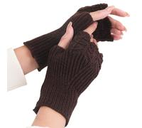 Mitaine Femme Gants Mitaines Cuir De Contention Chauffantes Noir Chaud Noirs Hiver Longs Gloves Et Moufles Fingerless Laine