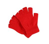Mitaine Femme Hiver Chaud, Gants Mitaine d'hiver Epais Tricoté Arm Mitaine Gants Chauff pour Femme Gants Demi-Doigt Chaud Mignon y2k Thermique Cadeaux Gants Brodés à La Main