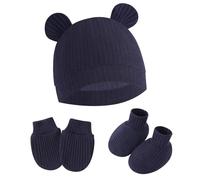 Mitaines à main pour nouveau-nés, chapeau de pépinière, chaussures pour garçon et fille, ensemble de mitaines et chaussettes pour tout-petits