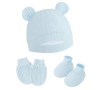 Mitaines à main pour nouveau-nés, chapeau de pépinière, chaussures pour garçon et fille, ensemble de mitaines et chaussettes pour bébés