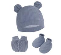 Mitaines à main pour nouveau-nés, chapeau de pépinière, chaussures pour garçon et fille, ensemble de mitaines et chaussettes pour bébés