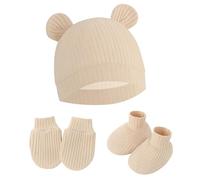 Mitaines à main pour nouveau-nés, chapeau de pépinière, chaussures pour garçon et fille, ensemble de mitaines et chaussettes pour bébés