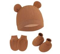Mitaines à main pour nouveau-nés, chapeau de pépinière, chaussures pour garçon et fille, ensemble de mitaines et chaussettes pour bébés
