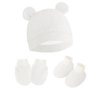Mitaines à main pour nouveau-nés, chapeau de pépinière, chaussures pour garçon et fille, ensemble de mitaines et chaussettes pour tout-petits
