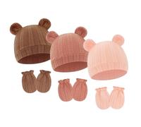 Mitaines anti-rayures, gants avec capuchon d ' oreille, Set 04