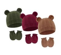 Mitaines anti-rayures, gants avec capuchon d ' oreille, Set 06