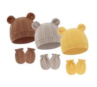 Mitaines anti-rayures, gants avec capuchon d ' oreille, Set 07