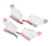 Mitaines Anti-succion pour Bébé, Lot de 2 Paires, Nylon Blanc
