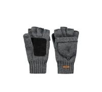 Barts Mitaines Haakon en laine – tricot, doublure – Homme M/L gris foncé