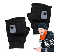 Mitaines chauffantes rechargeables, gants chauffants pour homme, écran tactile, 3 vitesses réglables, fins pour homme, électriques pour femme, pour l'hiver, chauffage rapide