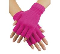 Boland Mitaines sans doigts unicolores Rose vif fluo néon Taille unique