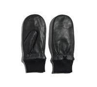 Mitaines cuir femme Pieces Nellie Noir M