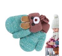 Mitaines d’hiver pour bébé Mitaines pour bébé oreilles d'ours de dessin animé avec une ficelle Mitaines pour pour bébés garçons et filles âgés de 0 à 3 ans pour Halloween et Noël, mitaines Zonewd