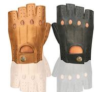 Mitaines de conduite en cuir doux de qualité supérieure pour moto ou bus pour hommes 314, - 314-Tan, moyen