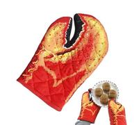 Mitaines de cuisine en forme de griffe de homard | Jolies moufles de cuisine en forme de griffe de crabe | Gants de cuisine antidérapants et résistants à la chaleur pour barbecue, pâtisserie