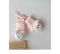 Mitaines De Dessin Animé Kawaii Pour Bébé,Ours Au Beurre,Chaud,Tout-Petit,Garçon,Fille,Nouveau-Né,Charmant,Automne,Hiver,Mode - Type Rose