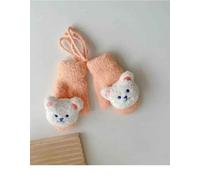 Mitaines De Dessin Animé Kawaii Pour Bébé,Ours Au Beurre,Chaud,Tout-Petit,Garçon,Fille,Nouveau-Né,Charmant,Automne,Hiver,Mode - Type Orange