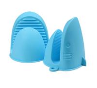 Mitaines De Four, Silicone Résistant À La Chaleur 2 Pièces, 9x9,9x8,8 Cm, Mitaines De Barbecue, Supports De Casserole De Cuisine, Poignée Texturée Antidérapante, Pour La Cuisson Et Le Barbecue En Plei