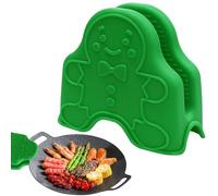 Mitaines de pincement de Four en Silicone,de pincement | Mitaines de Four Bonhomme en d’épice,s de Four en Silicone résistants à la Chaleur, s de Four à Micro-Ondes, s de pincement, manique pour la