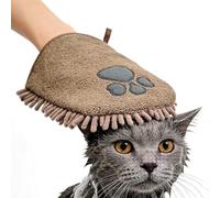 Mitaines de spa pour animaux de compagnie - de toilette très trempé, couverture d'hygiène canine, textile de soins vétérinaires portable, polaire de shampoing épaisse, serviette plumeau épaisse |