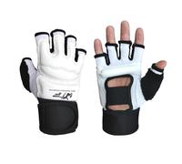 Mitaines d'entraînement - Gants blancs de karaté , gants d'entraînement d'arts martiaux, rembourrage en mousse renforcée | Mitaines de boxe, équipement de protection des mains, pour
