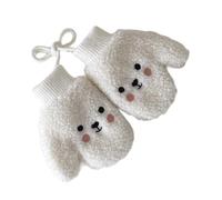 Mitaines D'hiver Pour Tout-petits Avec Corde De Suspension Cou Gants Isolés En Laine D'agneau Pour Bébé De 12 À 48 Mois Ours Accessoires D'hiver Pour Nourrissons