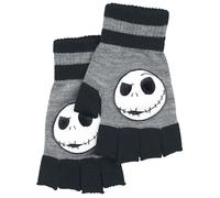 Mitaines Disney de L'Étrange Noël De Monsieur Jack - Jack Face - pour Unisexe - gris chiné/noir taille unique