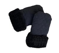 Mitaines doublées en peluche pour les parents utilisant des poussettes de landau pour bébé et landau pour garantir le confort pendant les promenades en plein air, les poussettes par temps froid