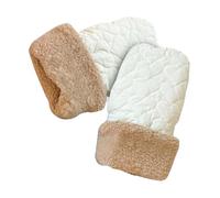 Mitaines doublées en peluche pour les parents utilisant des poussettes de landau pour bébé et landau pour garantir le confort pendant les promenades en plein air, les poussettes par temps froid