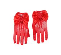 Mitaines Élégantes Pour Filles Gants En Filet De Pêche En Dentelle Et Perles Avec Nœud Papillon Pour Rehausser Les Tenues De Mariage Et De Fête Gants De Danse Pour Filles