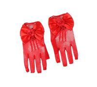 Mitaines élégantes pour filles, gants en filet de pêche en perles de dentelle avec détails de nœud papillon pour rehausser les tenues de mariage et de fête Gants en dentelle