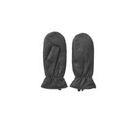 Pieces Mitaines Nellie en cuir noir Femme Taille M
