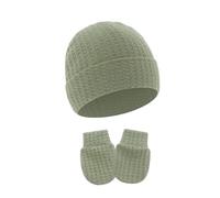 Mitaines et chapeau turban pour nouveau-nés doux et confortables, gants et bonnet en coton, protections essentielles contre le froid, mitaines en coton doux pour nourrissons